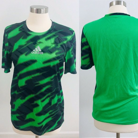 black and lime green adidas shirts